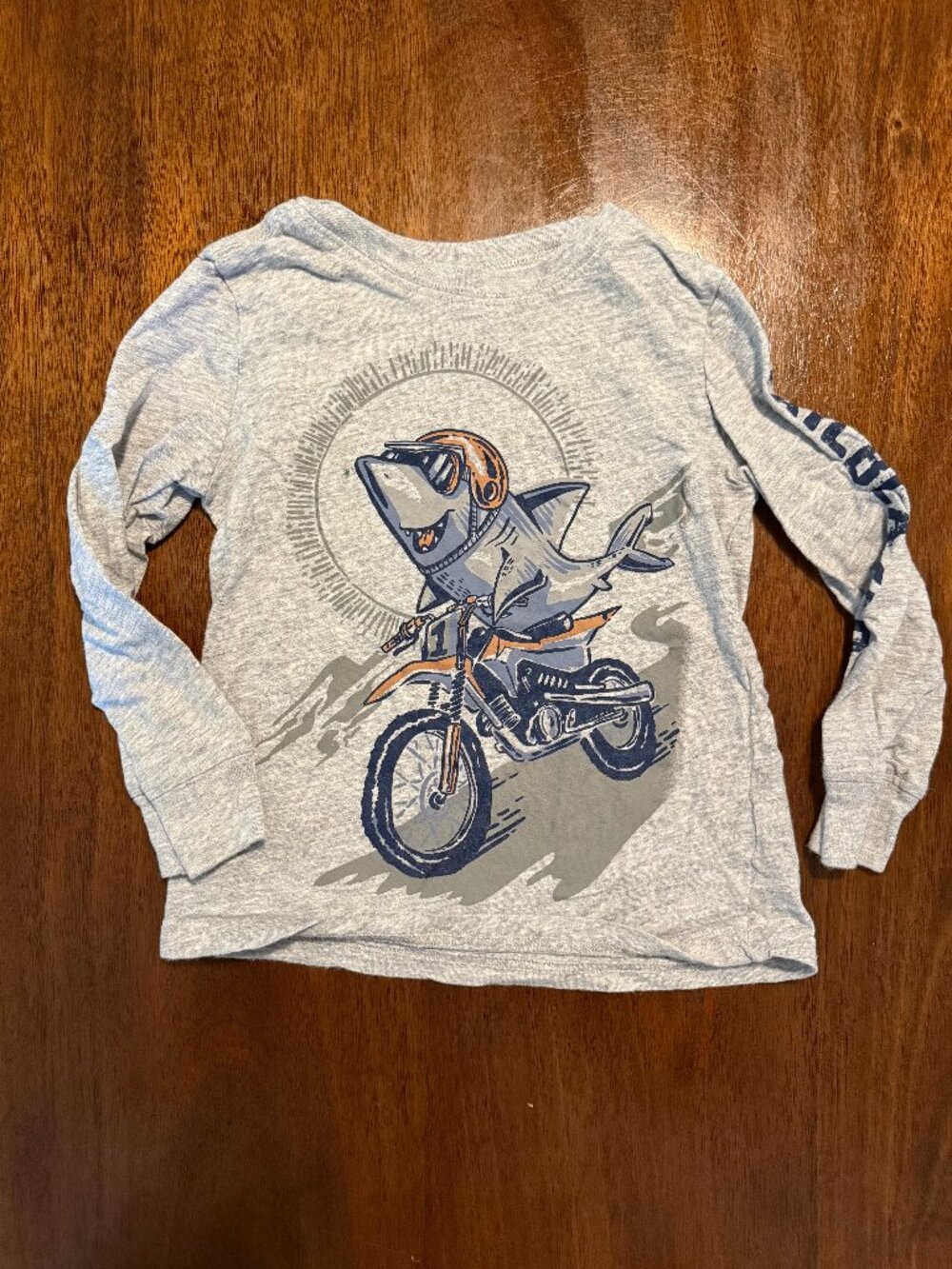 OshKosh Shark 4T Long Sleeve Tee